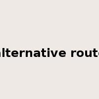 alternative route是什么意思