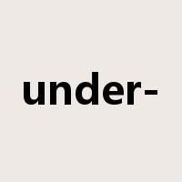 under-是什么意思