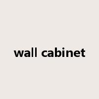 wall cabinet是什么意思
