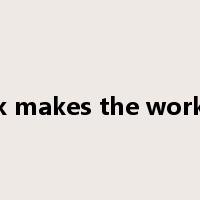 Work makes the workman是什么意思