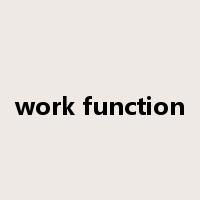 work function是什么意思