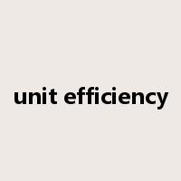 unit efficiency是什么意思