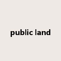 public land是什么意思