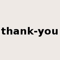 thank-you是什么意思