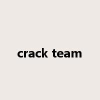 crack team是什么意思