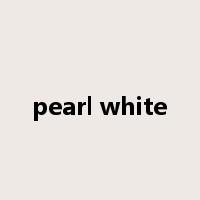 pearl white是什么意思