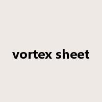 vortex sheet是什么意思
