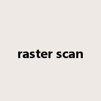 raster scan是什么意思