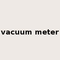 vacuum meter是什么意思