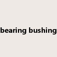 bearing bushing是什么意思