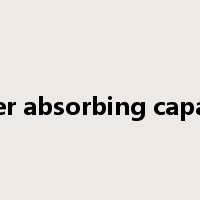 water absorbing capacity是什么意思