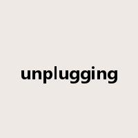 unplugging是什么意思