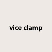 vice clamp是什么意思
