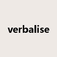 verbalise是什么意思