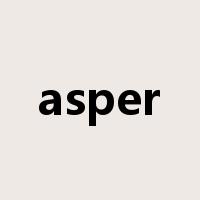 asper是什么意思