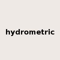 hydrometric是什么意思