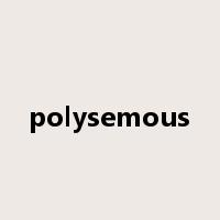 polysemous是什么意思