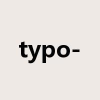 typo-是什么意思