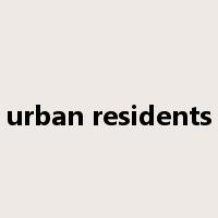 urban residents是什么意思