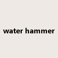 water hammer是什么意思