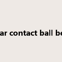 angular contact ball bearing是什么意思