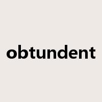 obtundent是什么意思