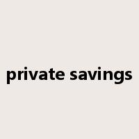 private savings是什么意思