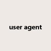user agent是什么意思