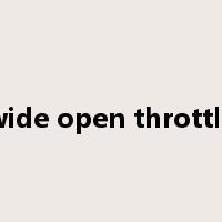 wide open throttle是什么意思