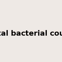total bacterial count是什么意思