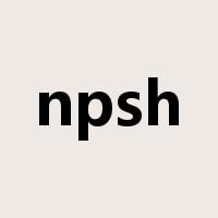 npsh是什么意思