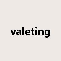 valeting是什么意思