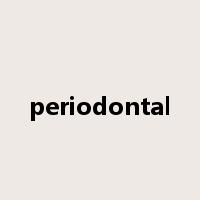 periodontal是什么意思