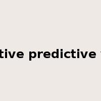 Negative predictive value是什么意思