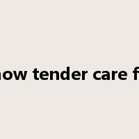 show tender care for是什么意思