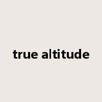 true altitude是什么意思