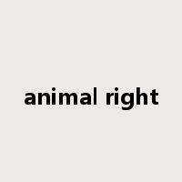 animal right是什么意思