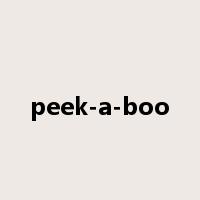 peek-a-boo是什么意思
