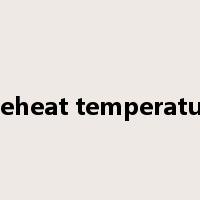 preheat temperature是什么意思