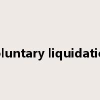 voluntary liquidation是什么意思