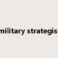 military strategist是什么意思