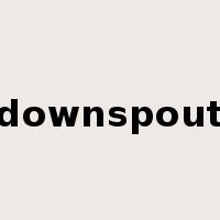 downspout是什么意思