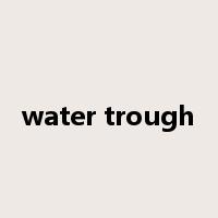 water trough是什么意思
