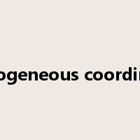 homogeneous coordinates是什么意思
