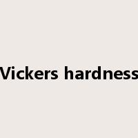 Vickers hardness是什么意思