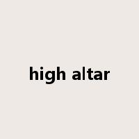 high altar是什么意思