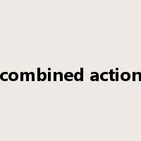 combined action是什么意思
