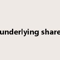 underlying share是什么意思