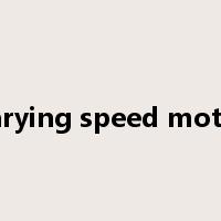 varying speed motor是什么意思