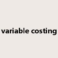 variable costing是什么意思
